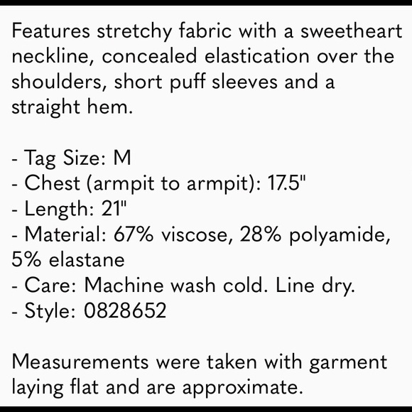 NWOT H&M Polka Dot Puff Sleeve Top - Picture 8 of 8